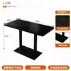 Mesa de Bar Preta Minimalista Italiana e Cadeiras Estilo Retrô Mesa de Reunião para Cafeteria Mesa de Vinho Simples Moderna Cadeira de Celebridade da Internet