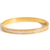 Pulsera Clásica y Silenciosa de Acero Inoxidable con Pedrería, No se Desvanece, Lujo Ligero, Joyería Transfronteriza de Alta Gama, Diseño de Nicho