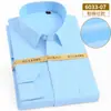 Camisa de manga larga para hombre de otoño engordante aumento ropa formal de negocios mono profesional camisa blanca de manga larga talla para hombre gordo pulgada
