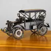 Modelo de Coche Clásico Retro Nostálgico Creativo Adornos de Escritorio Sala de Estar Armario de Vino Armario de TV Manualidades Decorativas Arte de Hierro