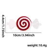 Nuevo Caramelo de Navidad Piruleta Espiral Roja y Blanca Colgante Decoración de Árbol de Navidad Pinwheel de Dos Colores Colgante de Caramelo de Menta