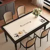 Jogo Americano de Mesa de Jantar Levemente Luxuoso Estilo Francês, Impermeável, à Prova de Óleo, Lavável, Jogo Americano de Mesa de Centro de Alta Qualidade, Resistente ao Calor, Isolante Térmico Protetor de Mesa