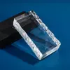 Parede Divisória de Tijolo de Cristal Ultra-Branco Arte Tela Divisória Transparente Padrão Cristal de Gelo Suporte Vazado Personalizado seu