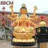 1m Estátua de Doom Yuanjun Doujin Minjun Resina Fibra de Vidro Estátua de Buda Adoração em Templo 1,46m 1,8m