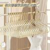 Cabide de roupas com glitter engrossado estilo princesa vestido cabide ins novo cabide transparente dormitório cabide sem costura
