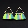Pendientes de Aro Metálico con Borla de Abanico de Colores Accesorios para el Cabello Accesorios Colgantes Hechos a Mano DIY Colgante para Llave Colgante Pequeño