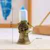 Pedra Lapidada de Cristal Natural Transfronteiriça Coluna de Cristal Árvore da Vida Sino Criativo Sino de Mão Adorno de Decoração de Adereço de Halloween