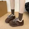 Sapatos estilo Birkenstock de sola grossa, forrados com fleece, quentes e espessos, Sapatos de algodão peludos femininos, Novas Botas de Neve de Inverno 2025, Sapatos de Treino Alemães