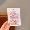 Pinza para el pelo de gato de dibujos animados, linda estrella de cinco puntas degradada, pinza para flequillo de niña, pinza lateral moderna y fresca, cabello ondulado súper de cuento de hadas