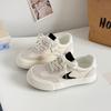 Zapatos de Pan Populares, Zapatos Blancos para Mujer, Estilo Hong Kong Primavera y Otoño 2025, Zapatos Versátiles Chic, Tenis Versátiles, Casual 6683