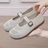 Nuevos zapatos de verano de punto transpirable estilo Antiguo Pekín Birkenstock para mujer, zapatos para caminar para mediana edad y ancianos, zapatos cómodos de suela blanda para mamá