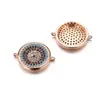Suministro transfronterizo DIY accesorios hechos a mano disco de circonio de cobre Ojo del Diablo pulsera de cuatro colores accesorios para collares