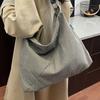 Bolso Tote de Pana de Moda Grande para Mujer 2025 Nuevo Estilo Coreano Casual Gran Capacidad Bolso de Hombro Bolso Cruzado de Nicho
