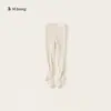 Roupas Infantis Bangxuan Verão Calças Finas Amigáveis à Pele Respiráveis Meias para Meninas Leggings Infantis Cor Sólida Meias-Calças para Meninas