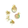 Nuevos Accesorios DIY Cobre Microincrustación Árbol de la Vida de Mujer Accesorios Versátiles Pendientes Pulsera Collar Colgante
