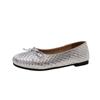 Sapatos Femininos Casuais Baixos, Sapatos de Encaixe para Mães, Sapatos Macios para Maternidade, Sapatos Tipo Touca da Moda, Sapatos Pequenos de Couro, Sapatilhas