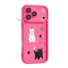 Capa de celular nicho, de alta qualidade, temática de gato preto e branco, para iPhone 18 Pro Max, capa protetora para casal Apple 17, personalizável
