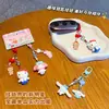 Llavero Colgante Auténtico de Dibujos Animados Sanrio Gato KT Cinnamoroll para Parejas, Accesorio para Bolso, Llavero, Adorno de Muñeco