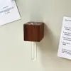 Pegatina de Madera Maciza para Refrigerador Jarrón de Tubo de Ensayo Decoración Creativa Diaria para el Hogar Botella de Madera para Flores Pegatina Magnética Simple de Tronco