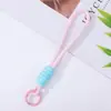 2026 Nuevo Color Bloqueado Lanyard para Teléfono Llavero Colgante Creativo DIY Colgante para Bolsa Accesorios de Lanyard Anti-Pérdida