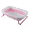 Banheira dobrável para bebê Banheira para bebê Suporte para deitar Balde de banho de plástico universal Banheira grande para crianças domésticas