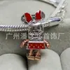 Pulsera Pandora Chapada en Plata de Cobre Blanco 925 Cuentas Cuentas Accesorios DIY Serie Robot Decoración de Hilo Hilo para Colgar