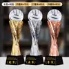 Certificado de Honor IncluidoTrofeo de Cristal de Voleibol Personalizado Recuerdo de Metal para Equipos de Competición de Voleibol Aéreo