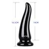 Tapón anal transparente grande y pequeño, traje de cristal sin huevo, consolador de simulación suave, juguetes sexuales para masturbación femenina