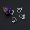 Directo de fábrica accesorios para joyería DIY clip para oreja de resina transparente pin de metal colgante sin agujero en la oreja convertidor de clip para oreja