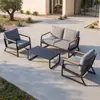 Sofá Preguiçoso de Propósito Especial para Exterior Transfronteiriço, Mesa de Café, Cadeira, Varanda de Villa de Lazer, Móveis de Jardim de Pátio, Impermeável