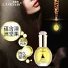 Luodai Shi Vestido Preto Perfume Óleo para Cuidados com o Cabelo Melhora o Frizz e o Cabelo Seco Óleo para Pontas Sem Enxágue Genuíno Fabricante de Salão de Beleza Atacado