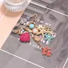 Broche de Estrella de Mar Coral Pintada Corazón Estilo Océano Exagerado Pantalones Cintura Pin Multi-elemento Estilo Dulce Divertido Océano
