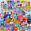 100 Señales de Estacionamiento Estilo Japonés. Pegatinas de Graffiti. Pegatinas Impermeables DIY para Guitarra, Cuaderno, Maleta, Casco
