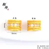 Cor duradoura Dourado areia vietnamita Acessórios DIY Pingente mantra de seis caracteres Contas tipo barril Contas da sorte Acessórios Pulseira DIY Colar
