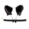 Diadema con Orejas de Gato para Cosplay Joyería de Cola de Gato Hecha a Mano Lindo Accesorios para el Cabello de Chica Gato Orejas de Animal Set de Accesorios de Cola de Animal