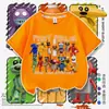 Camiseta Infantil de Manga Curta Tema Restaurante da Suzi Verão Homem Melancia Desenho Animado Top para Meninos Item Popular 7