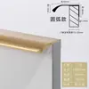 Puxador de Porta de Armário Invisível, Puxador de Gaveta de Guarda-Roupa, Puxador Longo Moderno Minimalista para Porta Alta