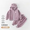 Conjunto de Ropa de Otoño para Niñas 2026 Nuevo Moda y Estilo Ropa de Otoño para Bebés Conjunto de Dos Piezas para Niños Pequeños Ropa Infantil Estilo Coreano