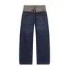Jaqueta Nova 2026 Efeito Couro Jeans 0699270 Jeans de Cintura Alta Reta Wide Leg 0699210