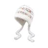 Moletom com Touca de Pelúcia Monstro Fofo Engraçado Japonês Feminino Outono Inverno Espessado Quente Proteção de Orelha Tricô para Passeio