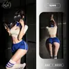 Ju You porrista femenina sexy entrenador privado uniforme de gimnasia lencería erótica estilo escolar deseo puro conjunto de uniforme deportivo 9249