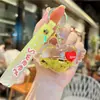 Llavero Creativo de Corazón Flotante Infundido con Aceite Colgante para Bolso de Pareja Muñeco de Máquina Adorno Exquisito para Niña