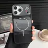 Funda magnética de fibra de carbono para Apple 18Promax, iPhone 17 Transformación instantánea en una carcasa protectora de marco Mecha