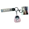 Original mochila escolar con luz oso astronauta llavero caricatura astronauta luminoso pareja mochila colgante regalo pequeño