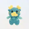 Colgantes Llavero de los Doce Animales del Zodiaco, Llaveros de Animales Tejidos a Mano, Dijes para Bolsos Tejidos, Artículos de Crochet Hechos a Mano Terminados