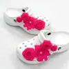 Ventas Directas de Fábrica Transfronterizo Nuevo Más Vendido Flor de Árbol de Té Árbol de Té Mismo Estilo Centro Comercial de Alta Gama Accesorios para Zapatos de Agujero DIY Joyería