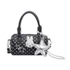 Bolso Nuevo de Puntos Estrellas Orejas de Conejo Bolso Cruzado para Mujer Estilo Coreano Lindo Nicho Moda Bolso de Hombro