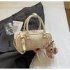 Bolsa Feminina Bolsa Transversal de Luxo Nicho 2025 Nova Portátil Moda Bolsa Boston Bolsa de Ombro Nicho Minimalista