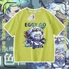 Eggboy Escapa da Noite de Terror: Fugitivo Blue Mercy, Punho Negro Vargot - Camiseta de manga curta para crianças, top casual, verão