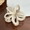 Clip de huevo hueco esmerilado de flor de huevo transfronterizo de alta calidad para el cabello pinza de tiburón pasador Joker flor de cinco pétalos venta al por mayor